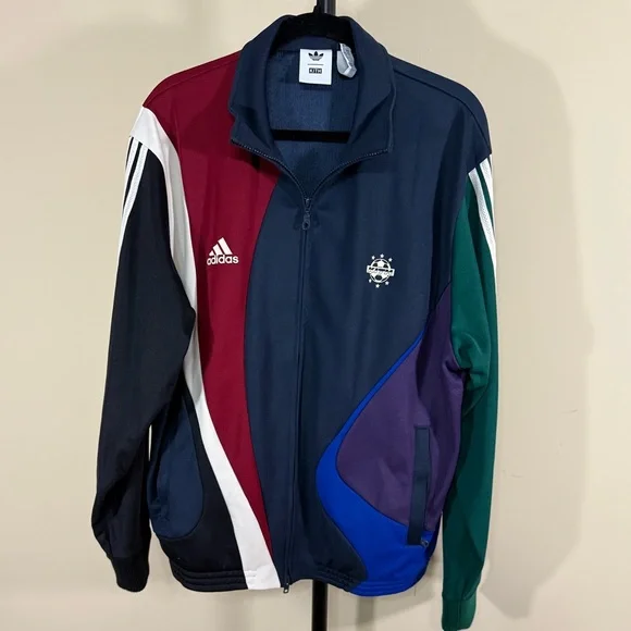 Kith x Adidas Football Track Jacket color Multi size Large